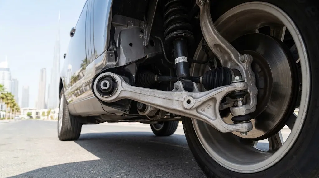 Range Rover lower arm Dubai front suspension control arm replacement and same-day supply